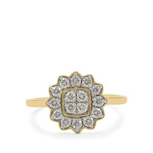 1/2ct Internally Flawless Diamond 9K Gold Ring