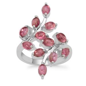 Balas Pink Tourmaline Ring in Sterling Silver 2.75cts