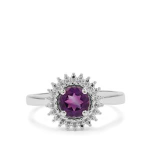 0.80ct Moroccan Amethyst Sterling Silver Ring 