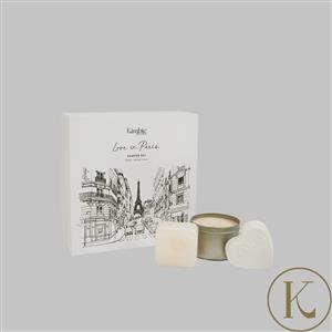 Love In Paris Pamper Gift Set - Soap, Bath Fizz, Candle 110g