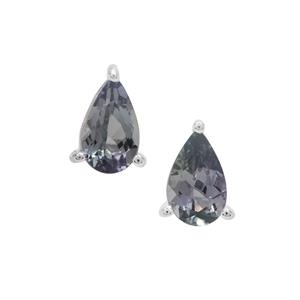 Bi Colour Tanzanite Earrings in Sterling Silver 2.05cts