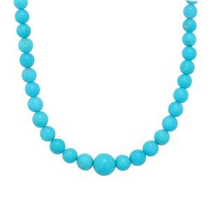 80cts Sleeping Beauty Turquoise Sterling Silver Necklace 