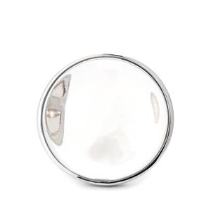  33ct Optic Quartz Sterling Silver Ring 