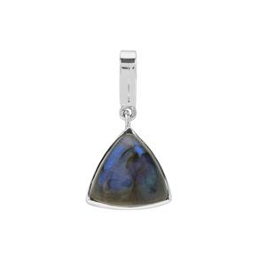 12ct Paul Island Labradorite Sterling Silver Aryonna Pendant