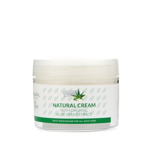 Natural Cream with Organic Aloe Vera Extract