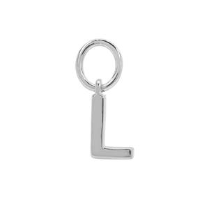 Molte L Letter Charm in Sterling Silver