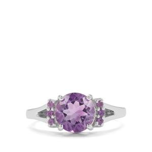 1.85ct Moroccan, African Amethyst Sterling Silver Ring 
