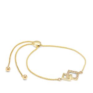 1/4ct Champagne Argyle Diamonds 9K Gold Slider Bracelet