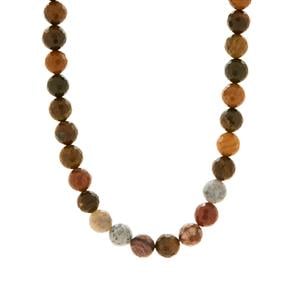 260cts Ocean Chalcedony Sterling Silver Necklace 