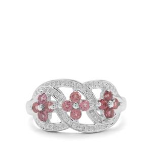 0.70ct Rajasthan Garnet Sterling Silver Ring 