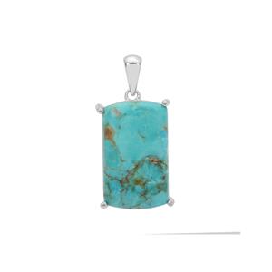 Cochise Turquoise Pendant in Sterling Silver 11.05cts