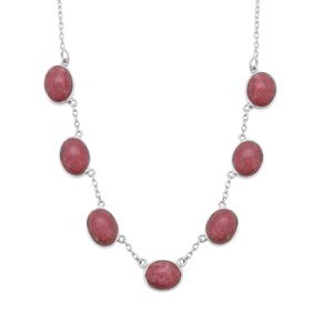 31ct Thulite Sterling Silver Aryonna Necklace