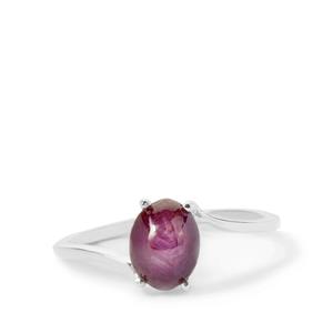 Bharat Star Ruby Ring in Sterling Silver 2.36cts