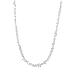 52cts Herkimer Quartz Sterling Silver Necklace 