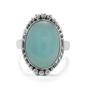11ct Aqua Chalcedony Sterling Silver Aryonna Ring