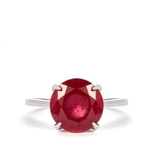 Thai Ruby Ring in Sterling Silver 5.75cts (F)