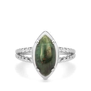 3.37ct Minas Velha Emerald Sterling Silver Ring