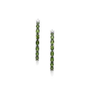 Chrome Diopside Earrings in Sterling Silver 7.40cts