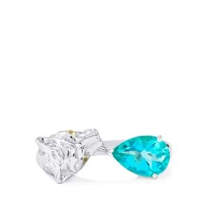 Batalha Topaz Ring with Yellow Sapphire in Sterling Silver 2.21cts