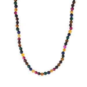 259.50cts Multi-Colour Tiger's Eye Necklace 
