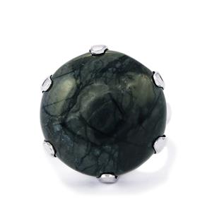 Picasso Jasper Ring in Sterling Silver 24cts