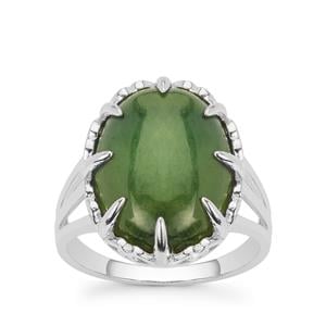 9.25ct Canadian Nephrite Jade Sterling Silver Ring
