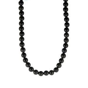  260.17cts Natural Magdalena Obsidian Sterling Silver Necklace 
