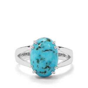 5.73ct Turquoise Sterling Silver Ring 