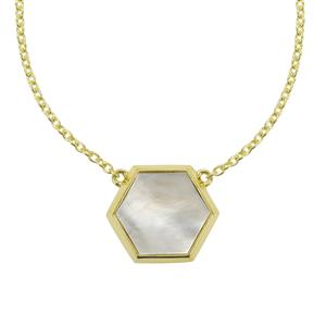 Mother of Pearl Vermeil Necklace (12mm)