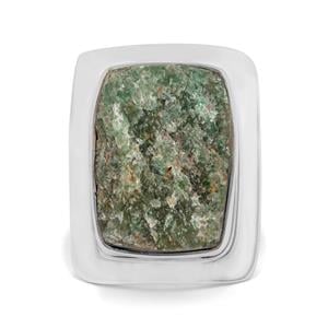 13ct Fuchsite Drusy Sterling Silver Aryonna Ring