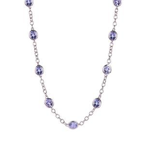 5cts Tanzanite Sterling Silver Necklace