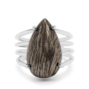 13ct Feather Pyrite Sterling Silver Aryonna Ring