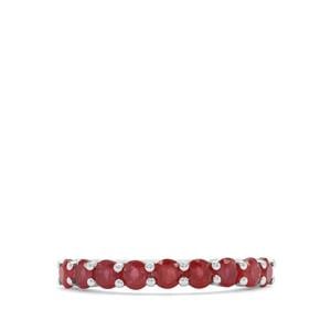 Ruby Sterling Silver Ring