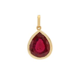 7.75cts Bemainty Ruby 9K Gold Pendant (F)