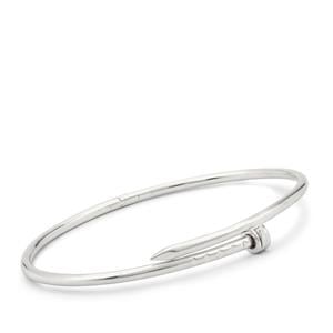 Elegance 'Nailed It' Sterling Silver Bangle 