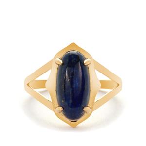 3.61ct Lapis Lazuli Vermeil Ring