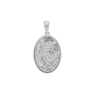 0.04ct Ethiopian Emerald Sterling Silver Pendant
