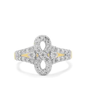 Argyle Diamond Ring in 9K Gold 0.76ct
