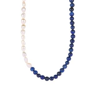 Lapis Lazuli & Kaori Cultured Pearl Bond Street Luxury Strand