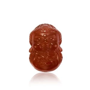 15cts Nanhong Agate Baby Buddha Carving (N) 