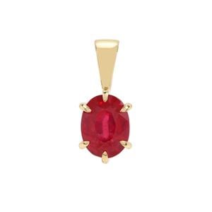 1.80cts Bemainty Ruby 9K Gold Pendant (F)