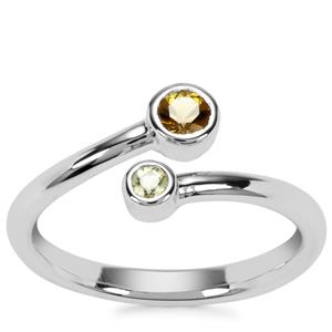 Ambanja Demantoid Garnet Ring in Sterling Silver 0.34ct
