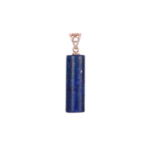 18.55ct Lapis Lazuli Rose Tone Sterling Silver Pendant