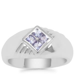 Tanzanite Ring in Sterling Silver 0.38ct