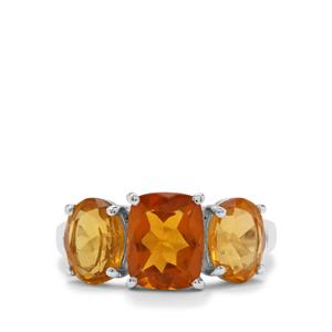 Burmese Amber Ring in Sterling Silver 1.78cts