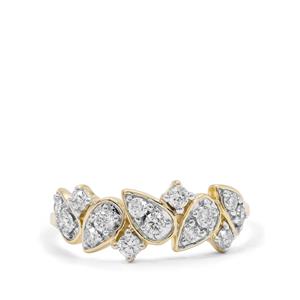 1/2ct Argyle Diamond 9K Gold Ring