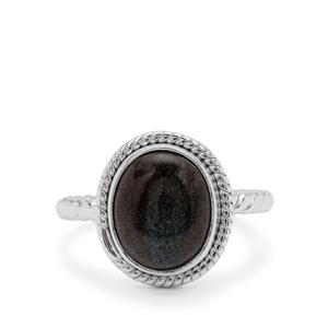 Andamooka Opal Ring in Sterling Silver 3cts