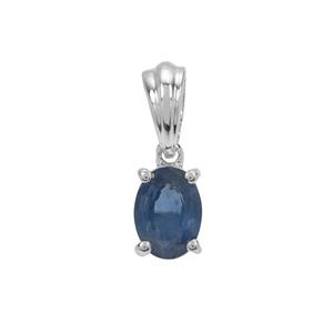 Kanchanaburi Sapphire Pendant in Sterling Silver 0.90ct