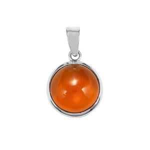 American Fire Opal Pendant in Sterling Silver 9cts