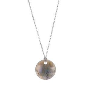 26.25ct Labradorite Sterling Silver Necklace
